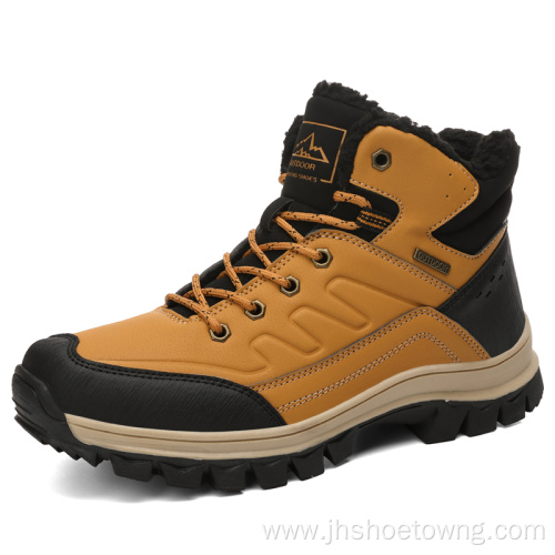 Large size men's hiking shoes winter warm